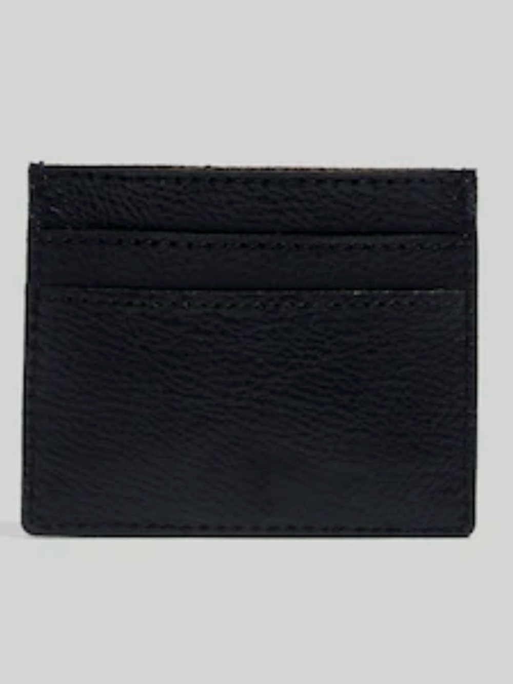 Madewell Leather Card Holder Wallet - Black - Picture 3 of 4